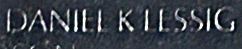 Engraved name on The Wall of First Lieutenant Daniel K. Lessig, U.S. Marine Corps